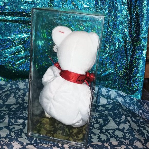 Ty Beanie Baby Babies Broadway Fosse Show Valentino Rare HTF w/Display Case - Picture 3 of 3